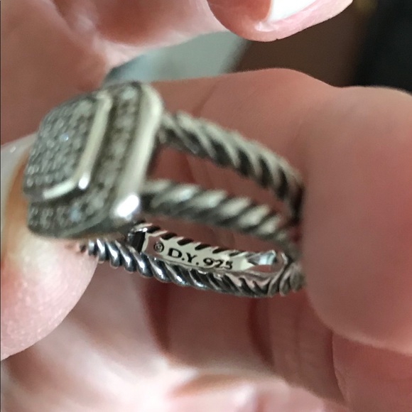 DAVID YURMAN PETITE ALBION DIAMOND RING - Picture 8 of 10